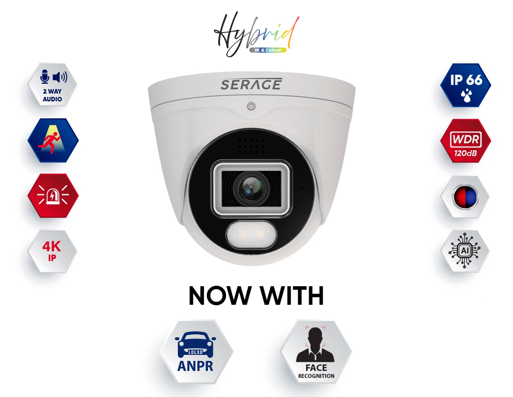Serage 8MP Premium 2.8mm Fixed Lens Hybrid Dome Camera